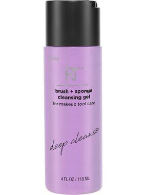 Real Techniques Makeup Brush + Sponge Cleansing Gel Purple Tool Cleaner New